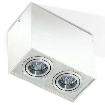 Ruchoma lampa sufitowa Eloy AZ1354 nad łóżko aluminium biała