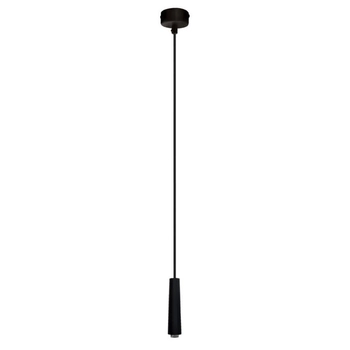 Wisząca lampa podłużna Sura 5120 Shilo tuba do gabinetu czarna