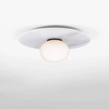 Kulista lampa sufitowa JUANJUI biała LE44852 marmurowa kula