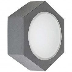 Zewnętrzna LAMPA ścienna AVOLA 7964 Rabalux geometryczna OPRAWA elewacyjna LED 9W 3000K kinkiet IP54 czarny biały