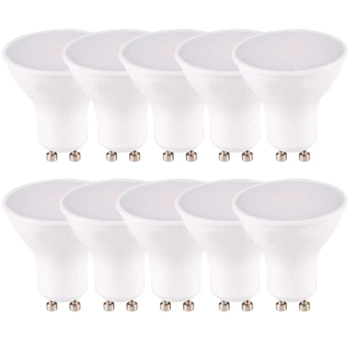Żarówki 10 szt. Zestaw energooszczędne 326799 GU10 10W 4000K białe