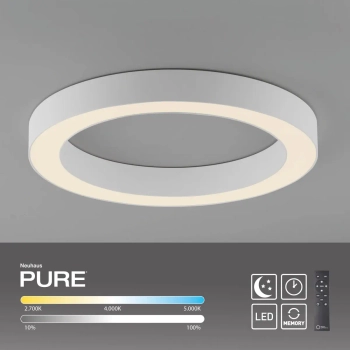 Sterowana pilotem lampa sufitowa PURE LINES biała 6310-16 1xLED 21W 2200-5500K CCT