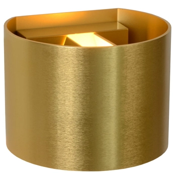 Ścienny kinkiet góra-dół XIO 09218/04/02 metalowy mosiądz