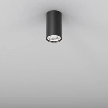 Sufitowy downlight tubka czarna PET 1xGU10 50W spot do salonu 42311-G000-00-PH-12