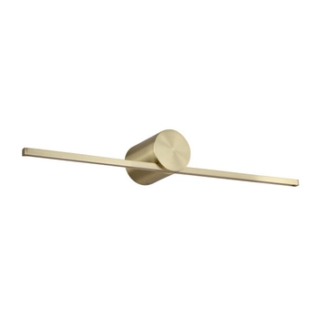 Złota lampa ścienna Modern Slim LP-777/1W M GD LED 6W  kinkiet podłużny łazienkowy