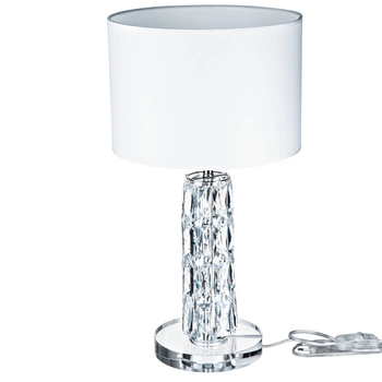Stojąca LAMPA stołowa TALENTO DIA008TL-01CH Maytoni abażurowa LAMPKA crystal glamour chrom