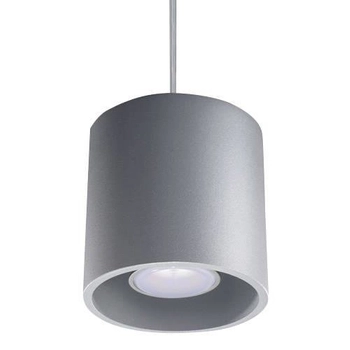 Wisząca LAMPA SL.0052 metalowa OPRAWA zwis tuba szara