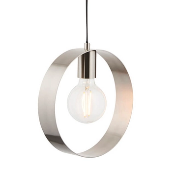 Minimalistyczna lampa wisząca nad stół Hoop 90454 Endon nikiel