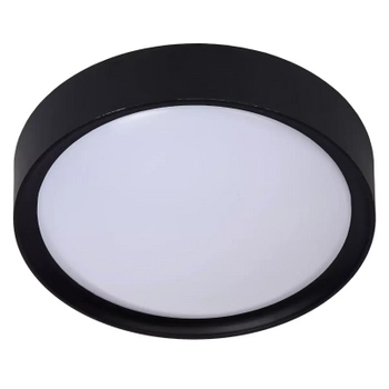 Sufitowa lampa na korytarz Lex 08109/01/30 Lucide okrągła metalowa czarna