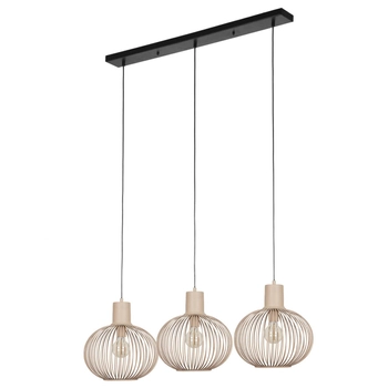 Wisząca lampa na listwie GILA 365700366 Trio bańki do salonu beżowa