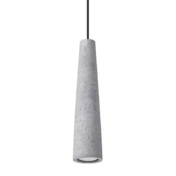 Zwisająca lampa Electra SL.1347 Sollux sopel betonowa czarna