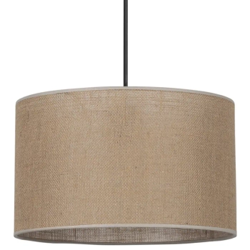 Pojedyncza wisząca lampa szynowa 1-faza Tracer 10668 tuba tkanina brązowy