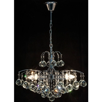 LAMPA wisząca Monte Carlo 6247/3 8C Elem metalowa OPRAWA crystal ŻYRADNOL glamour zwis chrom