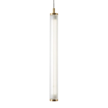 Lampa zwisająca Como 1233 LED 26W 2700-6500K przezroczysty mosiądz