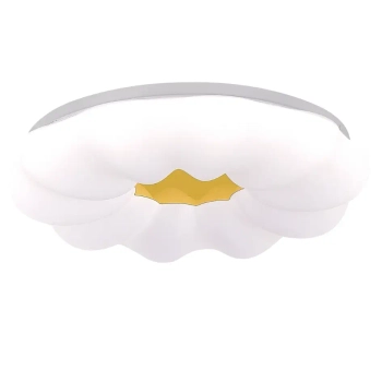 Designerski plafon Ariva LP-8321/1C-40 WH LED 23W 4000K biały złoty