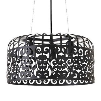 LAMPA wisząca ALESSANDRA 2158 Rabalux metalowa OPRAWA ażurowy zwis vintage czarny