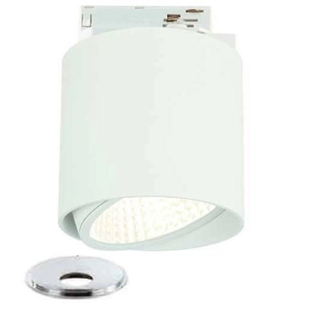 LAMPA sufitowa Neo Bianco Mobile Track+UFO CR Orlicki Design metalowa OPRAWA do systemu szynowego 1-fazowego biała chrom