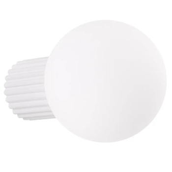 Lampa ścienna do łazienki HALO SL.1707 kula IP44 szklana biała
