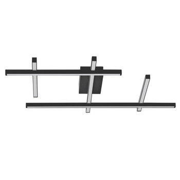 Metalowy plafon TUMBES LE44477 LED 63W 3000K ściemnialny frame czarne