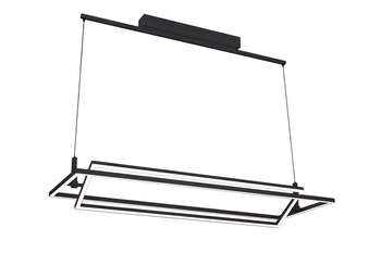 Wisząca lampa nowoczesna Viena ramki LED 70W 3000K nad stół czarne