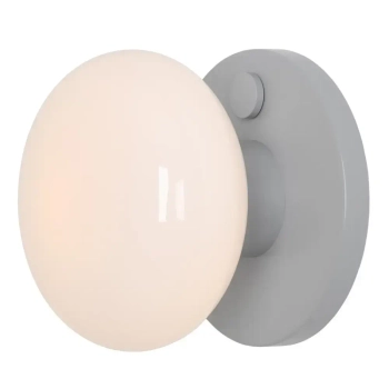 Szklana ścienna lampa Flo 7000C22_S do sypialni szara