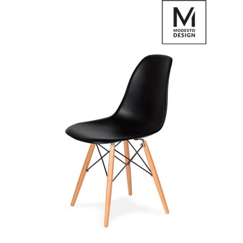 Biurowe krzesło Dsw C1021B.BLACK King Home podstawa bukowa czarne