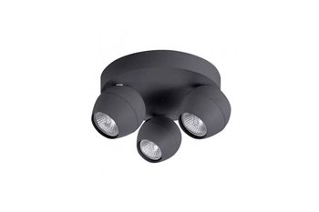 Ruchomy plafon do sypialni Pera szara lampa minimalistyczna