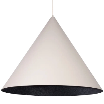 Wisząca lampa skandynawska VESUVIO 41074 stożek beżowy czarny