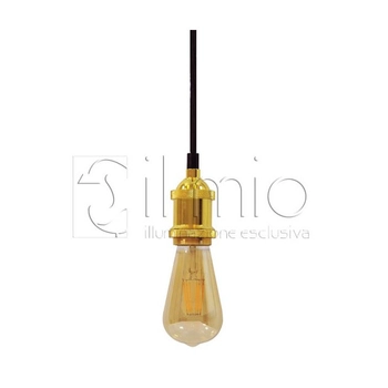 Industrialna lampa wisząca NOLA 308962 oprawka na żarówkę złota