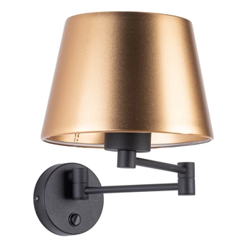 Ścienna lampa Glory 6482 TK Lighting regulowana tuba czarna złota