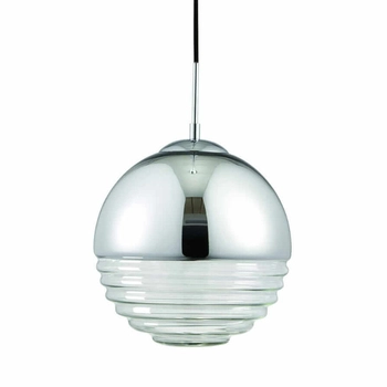 Wisząca lampa ball Paloma 68959 Endon nad stół transparentna chrom