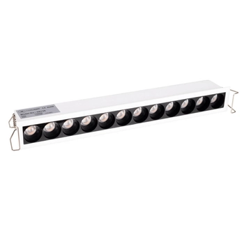 Wpustowa lampa sufitowa X-LINE H0138 Maxlight LED 15W 3000K biały czarny