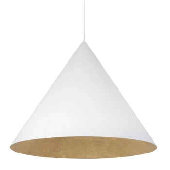 Pojedyncza zwisająca lampa VESUVIO 41029 kompozyt minelany biały