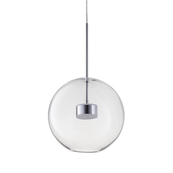 Wisząca lampa Bubbles ST-0801-1 Step LED 28W 3000K kula szklana chrom