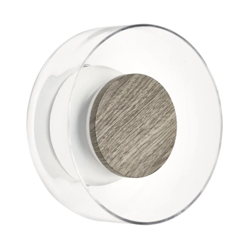 Kinkiet ścienny minimalistyczny DONUT ST-5072W brąz transparentny szklany LED 6W do holu