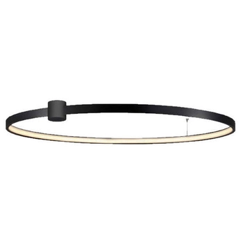 Loftowa lampa sufitowa RING LP-909/1C 4S BK Light Prestige LED 35W 4000K metalowa oprawa okrągła plafon czarny