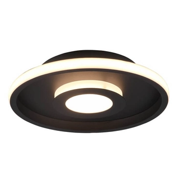 Łazienkowy plafon ASCARI 680810332 Trio LED 28W 3000K IP44 czarny biały