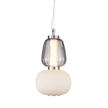 Wisząca lampa nad stół Eris PND-98374-18W-CH Italux LED 18W 3000K chrom biały