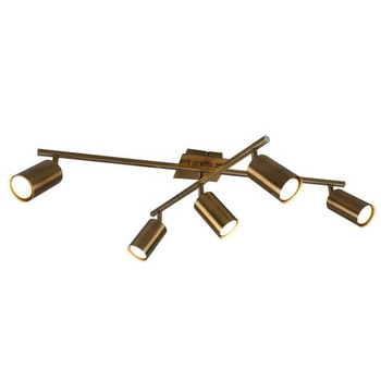 Sufitowa lampa do jadalni VANTOS DL504612400 Trio sople mosiądz