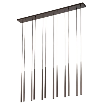 Lampa zwisowa na listwie Piano 10111 tubki do sypialni brązowa