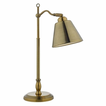 Biurkowa lampa klasyczna Kempten KEM4175 metalowa antyczny mosiądz