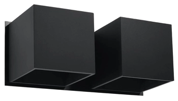 Kinkiet LAMPA ścienna SL.0657 metalowa OPRAWA kostki cubes czarne
