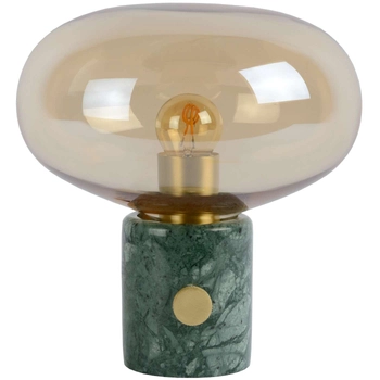 Loftowa LAMPA stołowa CHARLIZE  03520/01/62 Lucide marmurowa LAMPKA stojąca zielona bursztynowa