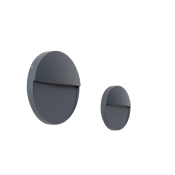 Lampa naścienna Lunaria ABR-LZKO-S LED 6W 2200-4000K do ogrodu IP54 szara