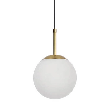 Salonowa lampa wisząca Dorado LP-002/1P kula złoty biały