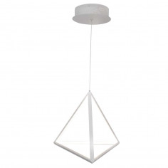 LAMPA wisząca TRÓJKĄT LED 20W 3000K 310927 Polux geometryczna OPRAWA zwieszana biała