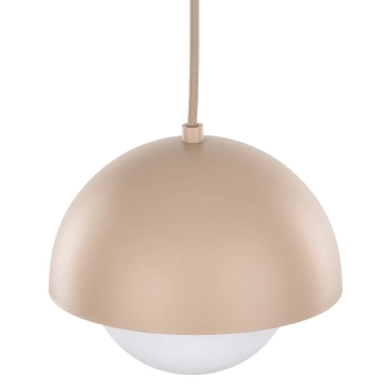 Kulista lampa wisząca Bono Sabia 10644 mleczna kula beżowy