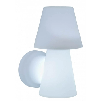 Zewnętrzna lampa ścienna Lola LUMLL035OPNW King Home ogrodowa IP65 biała