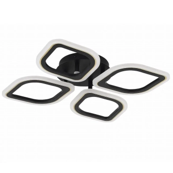 Natynkowy plafon do salonu Illumia MS236040R-BK LED 30W 3000-6000K czarny