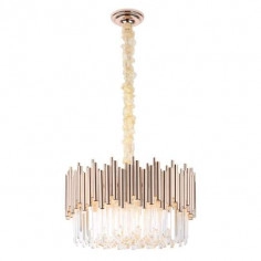 LAMPA wisząca VOGUE P0284 Maxlight kryształowa OPRAWA zwis sople crystal glamour złote przezroczyste